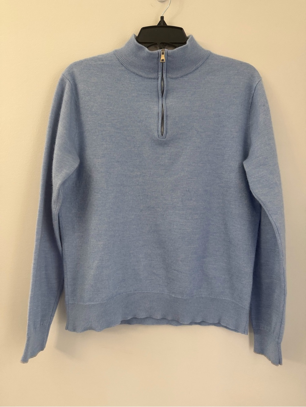 Peter Millar Men Crown Crafted  Cashmere Silk Blend 1/4 Zip Sweater L